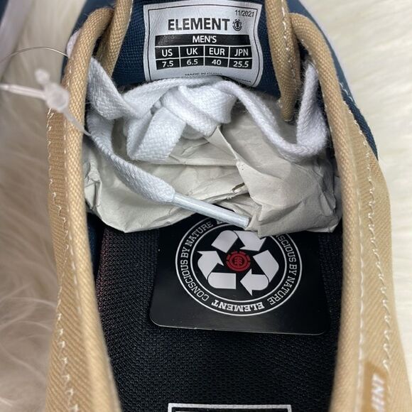 Element| NEW khaki / blue sneakers 7.5 new low top , from stitch fix . - Picture 5 of 7